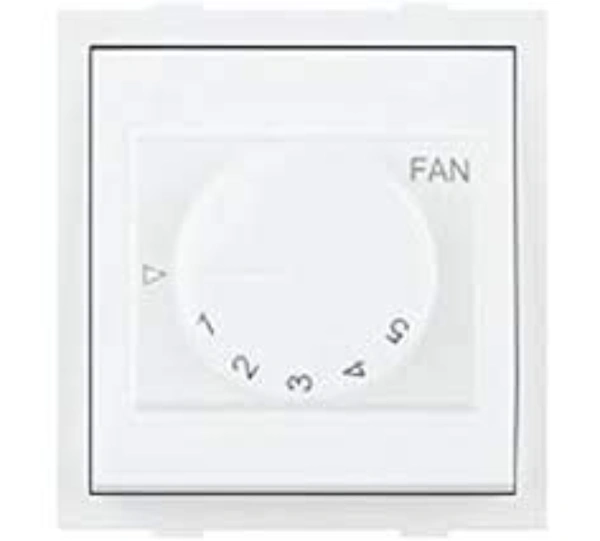 Anchor Roma 2 module fan regulator 100w 21496 - 2M, White, 1 Year 